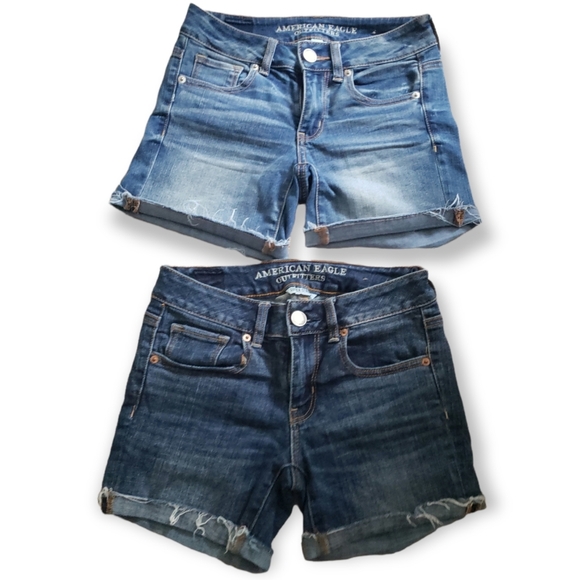 American eagle denim shorts size 0 - Picture 1 of 4
